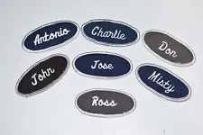 Embroidered Name Tag Patch for Work Shirt Jacket Uniform Sales Mechanic Service