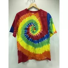 Men’s Size Large Gildan Swirl Rainbow Tie Dye T-shirt