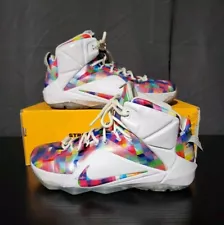 Nike LeBron 12 EXT Prism Finish Your Breakfast Men's Size 10 - 748861-900