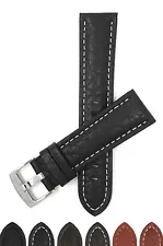 22mm Buffalo Pattern Leather Watch Band Strap for Tissot XL Tour De France