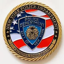 US New York Police Department Challenge Coin NYPD Commemorative Gold Medal Gift