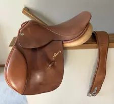 Nelson Pessoa 17" Jumping/Close Contact Saddle w/Strap