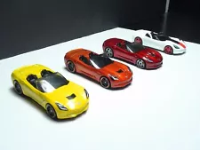 Hot Wheels - 2014 Corvette Stingray Convertible - Group of 4 - Loose