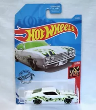 Hot Wheels 69 Ford Torino Talladega HW Flames White #32 For Sale