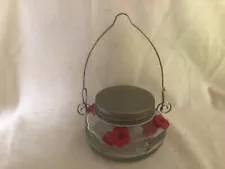 Wild Wings Hummingbird Feeder Small Mason Jar Easy Fill Design Garden Patio Deck