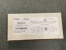 Lone Star Models U.S.S Monitor Model Kit (See Photo For Included Parts)