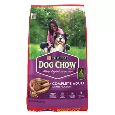 Purina Dog Chow Complete Adult High Protein and with Lamb Dry Dog Food 44 lb bag