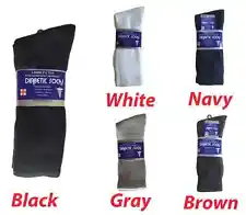 Diabetic CREW circulatory Socks Health Men’s Cotton ALL SIZE