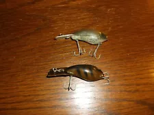 LOT OF 2 VINTAGE FRED ARBOGAST MUD BUG FISHING LURES MUDBUG LURES