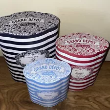 3 Vintage Style Storage Canisters