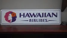 Hawaiian Airlines Logo, Aluminum Sign 6" x 24"