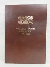 Vintage Dansco Push-In Coin Folder #142 Washington Quarters P&D Mints 1963-1998