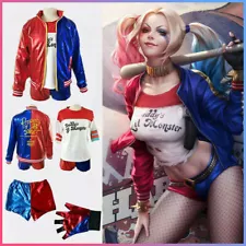 New Suicide Squad Harley Quinn Halloween Party Costume Cosplay Outfit Kids/Girls