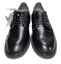 New Military USGI Wellco Mens Black Leather Oxford Dress Shoes B301 SZ 10.5C