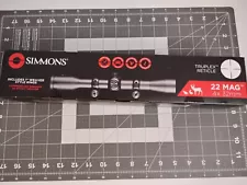 Simmons 4X32mmTruPlex Reticle Waterproof Scope for 22 Mag New in Box