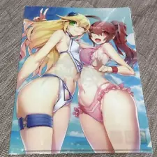 BlazBlue GEO Bonus Not for Sale Clear File Swimsuit Anime Goods From Japan