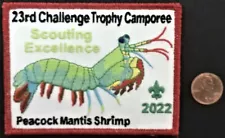 23RD CHALLENGE TROPHY CAMPOREE 2022 RMY PEACOCK MANTIS SHRIMP EXCELLENCE PATCH