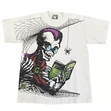 Vintage Goosebumps 1995 T-shirt Skull RL Stine Books 90s Horror series