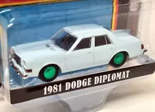 Greenlight 1/64 - 1981 Dodge Diplomat White The A-Team Green Chase Version