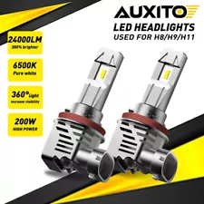 HOT-SALE AUXITO 200W 6500K H11/H9 LED Headlight Bulbs Xenon White 24000LM Lamps (For: More than one vehicle)