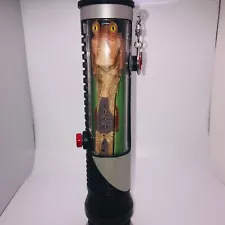 Jar Jar Binks Flip Top Watch With Qui-Gon Jinn Lightsaber Display Case