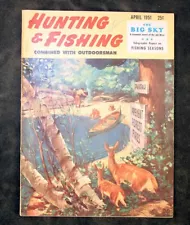 1951 Hunting & Fishing Big Pike Fly Casting Tap Water Trout High Desert Deer