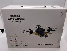 Mini Drone: 5-in-1 DIY Drone Building Kit for Kids, EC300 - New Open Box!