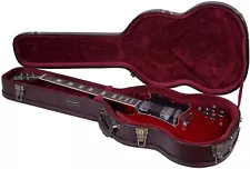 Crossrock Vintage Hard Case for Gibson SG and Similar Style Electric Guitars