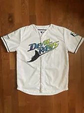 Tampa Bay Devil Rays 98-08 Anniversary Reversible Throwback MLB Jersey Medium