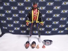 AEW Wheeler Yuta Blood & Guts Unrivaled series Figure Jazwares 100% Complete