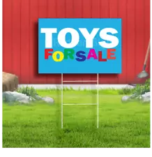 Toys For Sale Coroplast Sign Plastic Indoor Outdoor Yard Sign