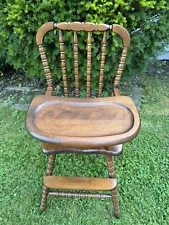 Vintage HEDSTROM Jenny Lind Wooden High Chair - Very Good Condition - HTF!