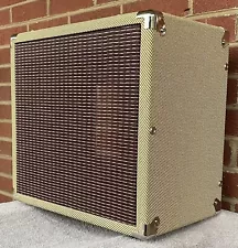 1x12 Guitar Speaker Cabinet - Tweed Tolex - Open Back - Empty