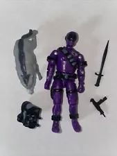 New ListingGI Joe Black Major Custom 1985 Style V2 Snake Eyes W/ Timber Purple INVASOR Ver