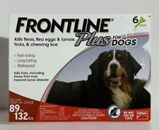 SALE! New FRONTLINE Plus Flea & Tick Treatment for XL Dogs 6 Doses 89-132 lbs