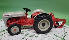 Vintage Ford Toy Tractor with Plow Ertl 1/16 8NW Dearborn 1977