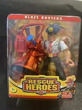 2000 FISHER-PRICE NEW/UNOPENED RESCUE HEROES “SERGEANT SIREN” BLAZE BUSTERS FIG.