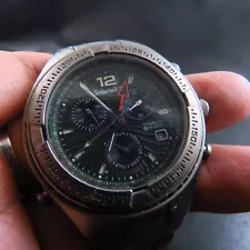 All Titanium Timberland Chronograph Quartz Men Watch For Part Or Repair