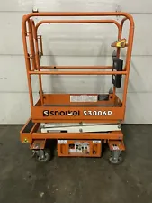 NEW UNUSED 2020 SNORKEL S3006P 6 ’PUSH AROUND ELECTRIC PERSONNEL SCISSOR LIFT