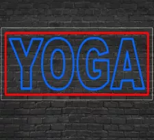 Yoga Sign for Window/Wall Displays | LED Flex Neon | 32"W x 13"H x 1"D