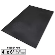 4' x 6' Rubber Flooring, 1/2" Thick