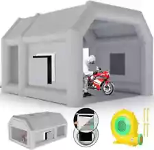 Inflatable Spray Paint Booth Tent House Motorcycle Car Vehicle Air Filter