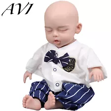 Sleeping Full Body Silicone Reborn Dolls Real Newborn Baby Girl Boy Gift for Kid