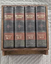 World History Book Hidden Bar Decanter Antique Liquor Cabinet Whiskey Vtg