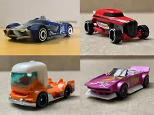 Hot Wheels Lot, Custom, Original: Mach Speeder, Track Manga, Rip Rod, Rig Heat