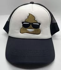 Poop Emoji With Sunglasses Truckers Hat SnapBack NWT OSFM