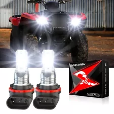 3 pins For 2007-2022 Honda Rancher TRX420 TRX500 LED Headlight Hi+Low Bulbs 35w