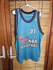 Rare Reggie Miller 1996 NBA All Star Champion Basketball Jersey Alamo 48 XL Fade