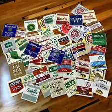 Vtg Lot of 100 Cigarette Vending Machine Small Plastic Labels Art Project Bar