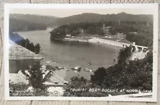 Estate Sale ~ Vintage Real Photo Postcard - Tourist Boat Docking at Norris Dam